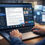 Edivawer all-in-one digital workspace interface for productivity and collaboration